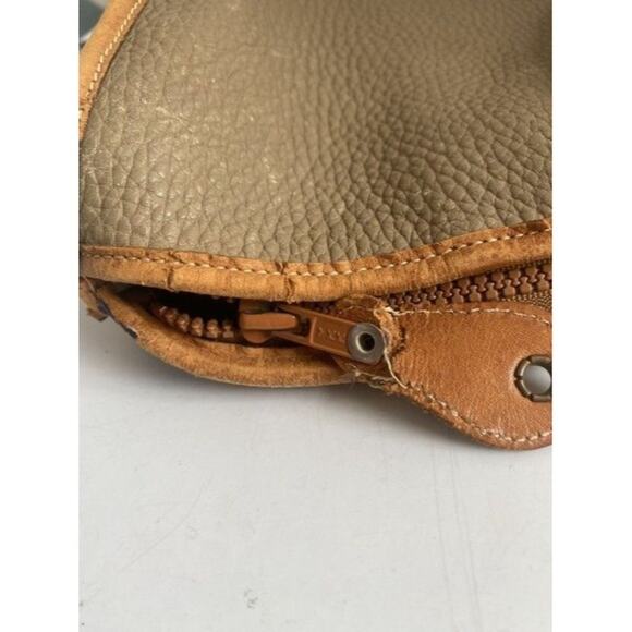 Dooney And Bourke Vintage Large Customized Blue Brown Leather Cross Body… - Picture 12 of 12